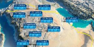 طقس المملكة اليوم الجمعة