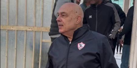 جروس يجتمع بلاعبي الزمالك قبل إنطلاق المران