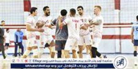 فريق طائرة الزمالك ينهي تحضيراته لمواجهة الشرطة القطري