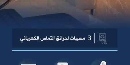 الدفاع المدني: ثلاثة مسببات لحرائق التماس الكهرباء