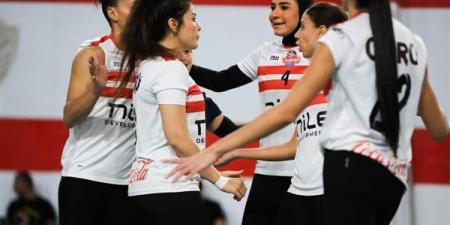 سيدات الزمالك إلى نصف نهائي دورى الطائره