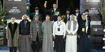 الخرافي يحصد لقب KIB  The Stadium لقفز الحواجز