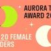 6 رائدات أعمال ضمن قائمة اندرايف في Aurora Tech Award 2025