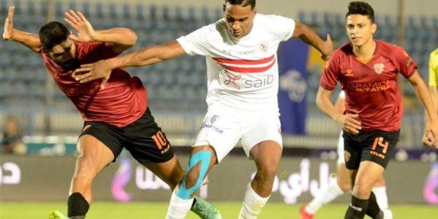 التعادل الإيجابي يحسم الشوط الأول من لقاء الزمالك وسيراميكا في الدوري