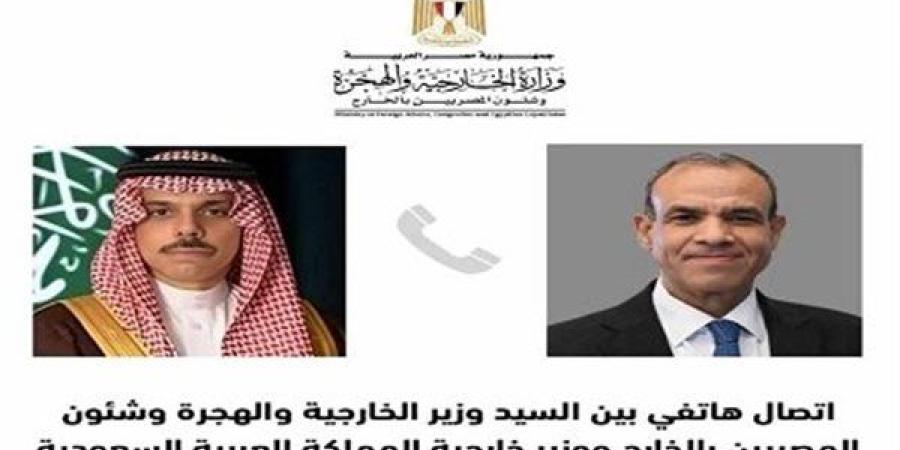 وزير الخارجية ونظيره السعودي يبحثان مستجدات الأوضاع على الساحة السورية