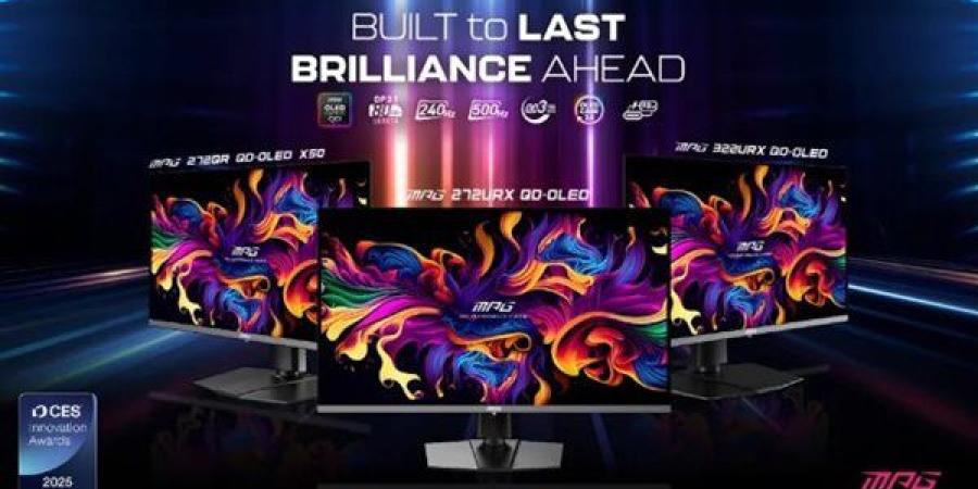 MSI تقدم شاشات ألعاب QD-OLED مبتكرة بدقة 4K في CES 2025