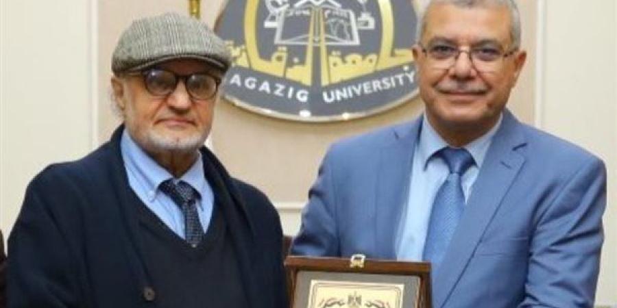 رئيس جامعة الزقازيق يستقبل عضو مجلس إدارة التراث بالمملكة العربية السعودية