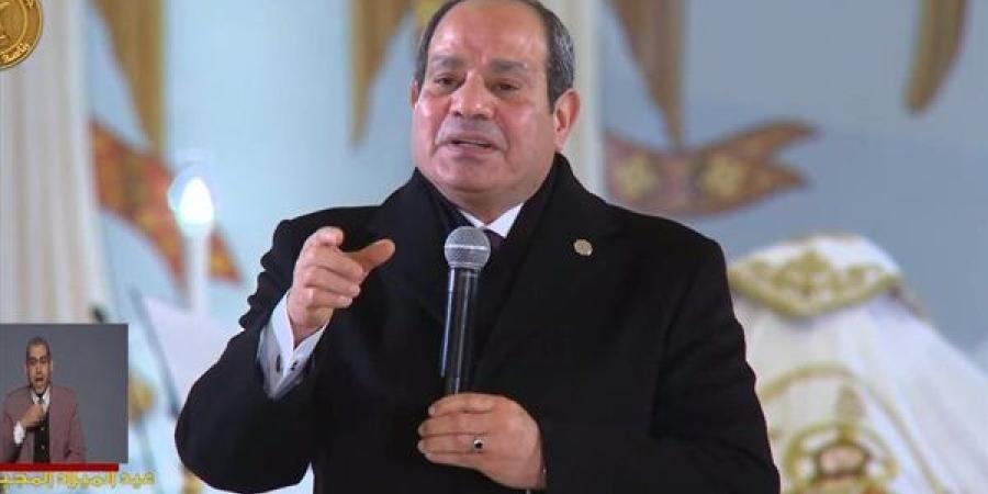 السيسي: "أتابع كل الأحداث وألاحظ قلق لكن لا ننسى إنه موجود رب"