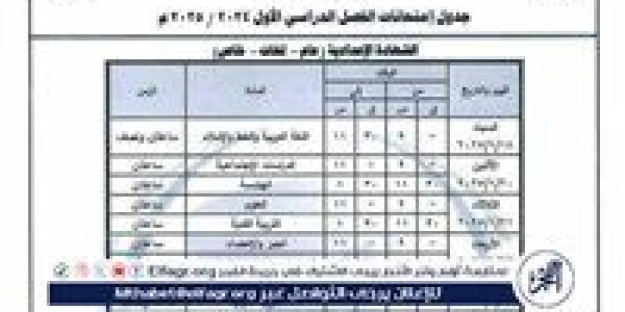 عربي وخط، إنطلاق إمتحانات الشهادة الإعدادية في المنيا