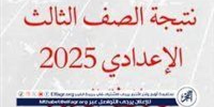 موعد إعلان نتيجة الشهادة الإعدادية الترم الأول 2025 في محافظة الجيزة