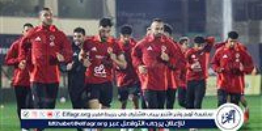 الأهلي يختتم استعداده لمباراة بيراميدز في الدوري المصري