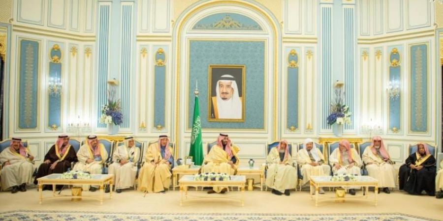 ولي العهد الأمير محمد بن سلمان يستقبل المهنئين بشهر رمضان